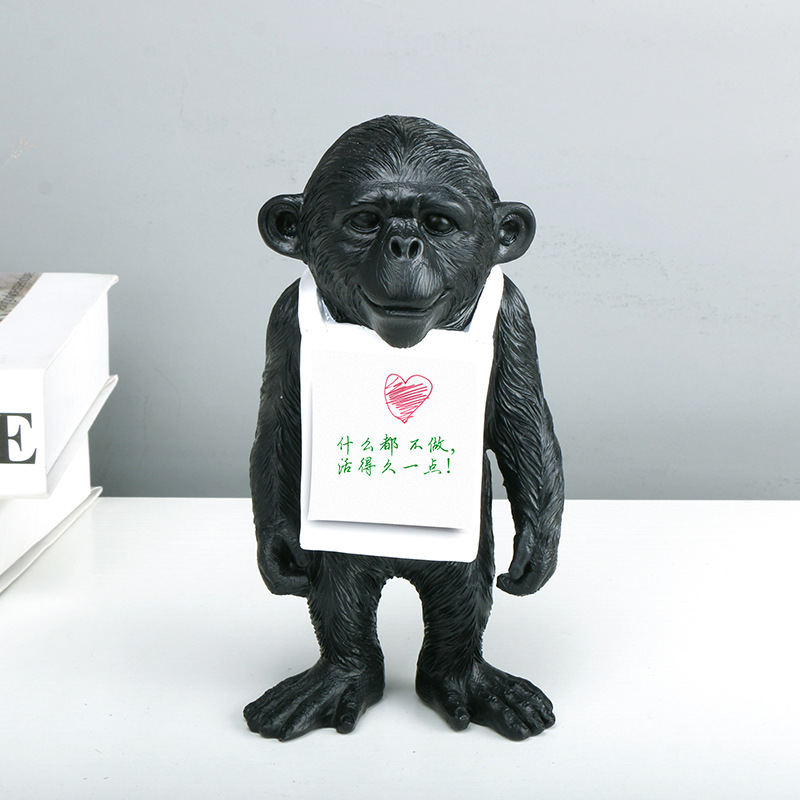 Cross-border Banksy Banksy ornaments series orangutan ornaments creative gifts Post-it notes stickers desktop ornaments