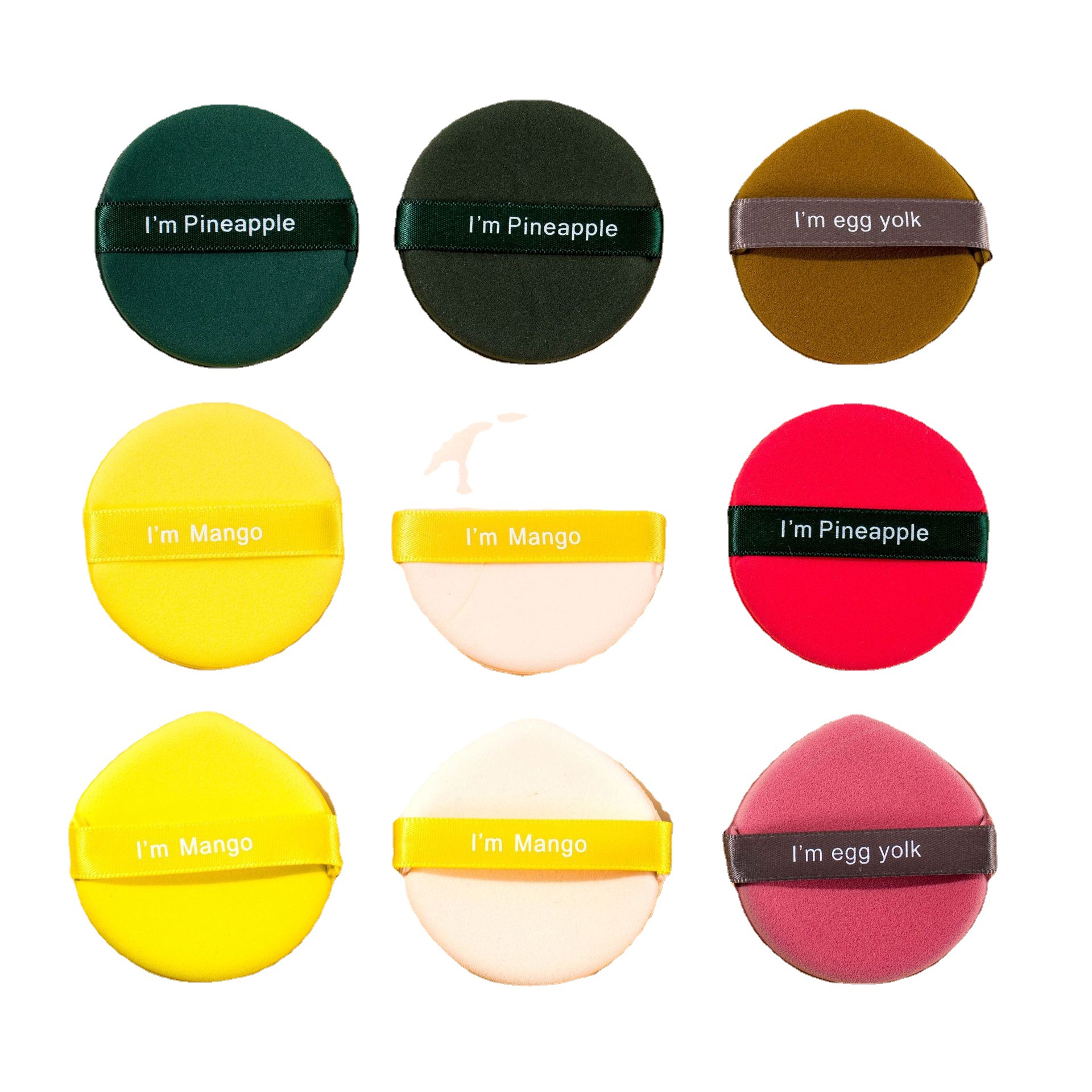 Factory in stock wholesale barrel air cushion puff foam large non-latex wet and dry BB cream makeup tools