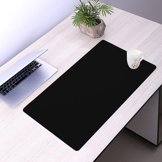 Mouse Pad small size PU Leather Table Mat Notebook Writing Desk Mat Double-sided Leather Solid Color Simple to Customize