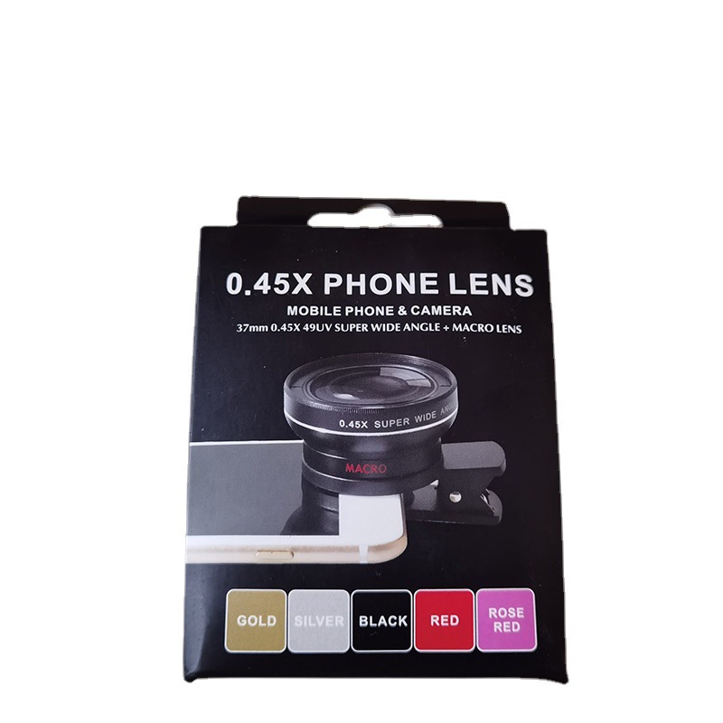 0.45 wide-angle two-in-one combination mobile phone lens wide-angle macro external shooting clip camera 0.45 fisheye