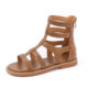 Roman Shoes Girls' Sandals 2023 Summer New Fashion Soft Sole High Top Baby Shoes Big Children's Princess Shoes