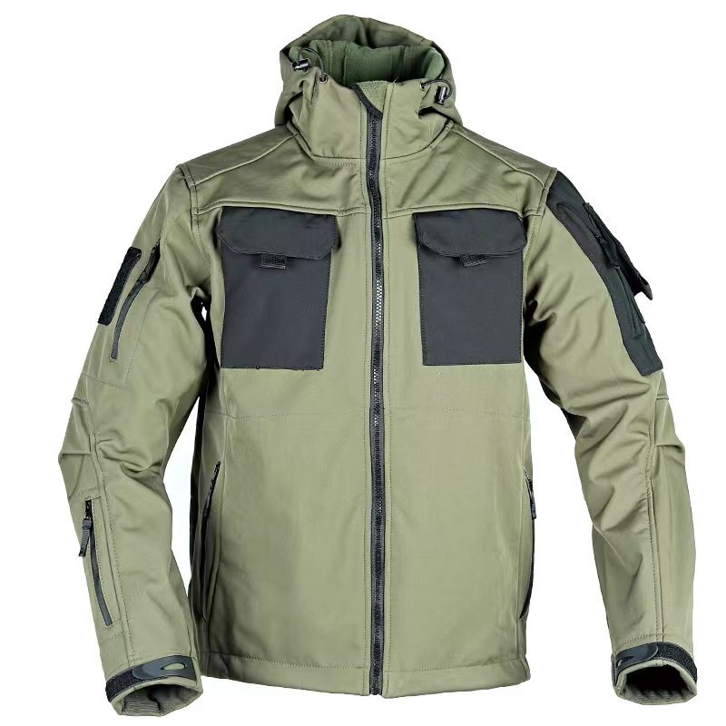 Тактическая ветровка Beetle Intruder Soft Shell Осенне-зимняя теплая куртка Спецназ Уличная утепленная ветровка с флисовой подкладкой