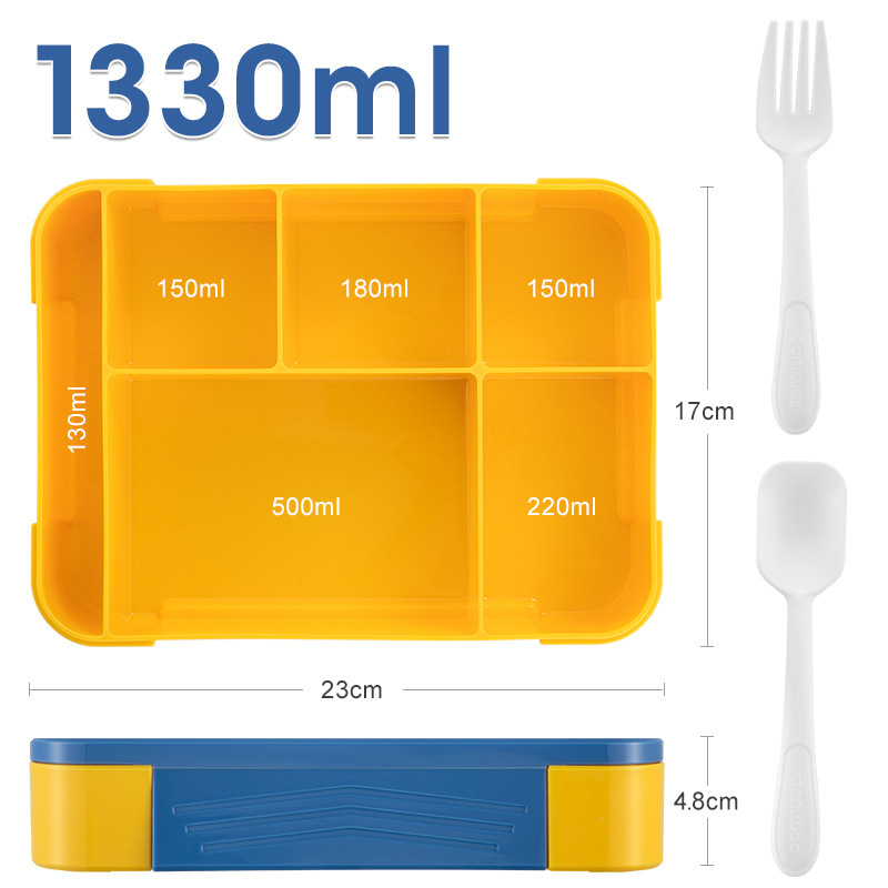 キッズ学生弁当箱サラダフルーツ密封電子レンジ加熱可能分割プラスチック容器仕事弁当箱弁当|undefined