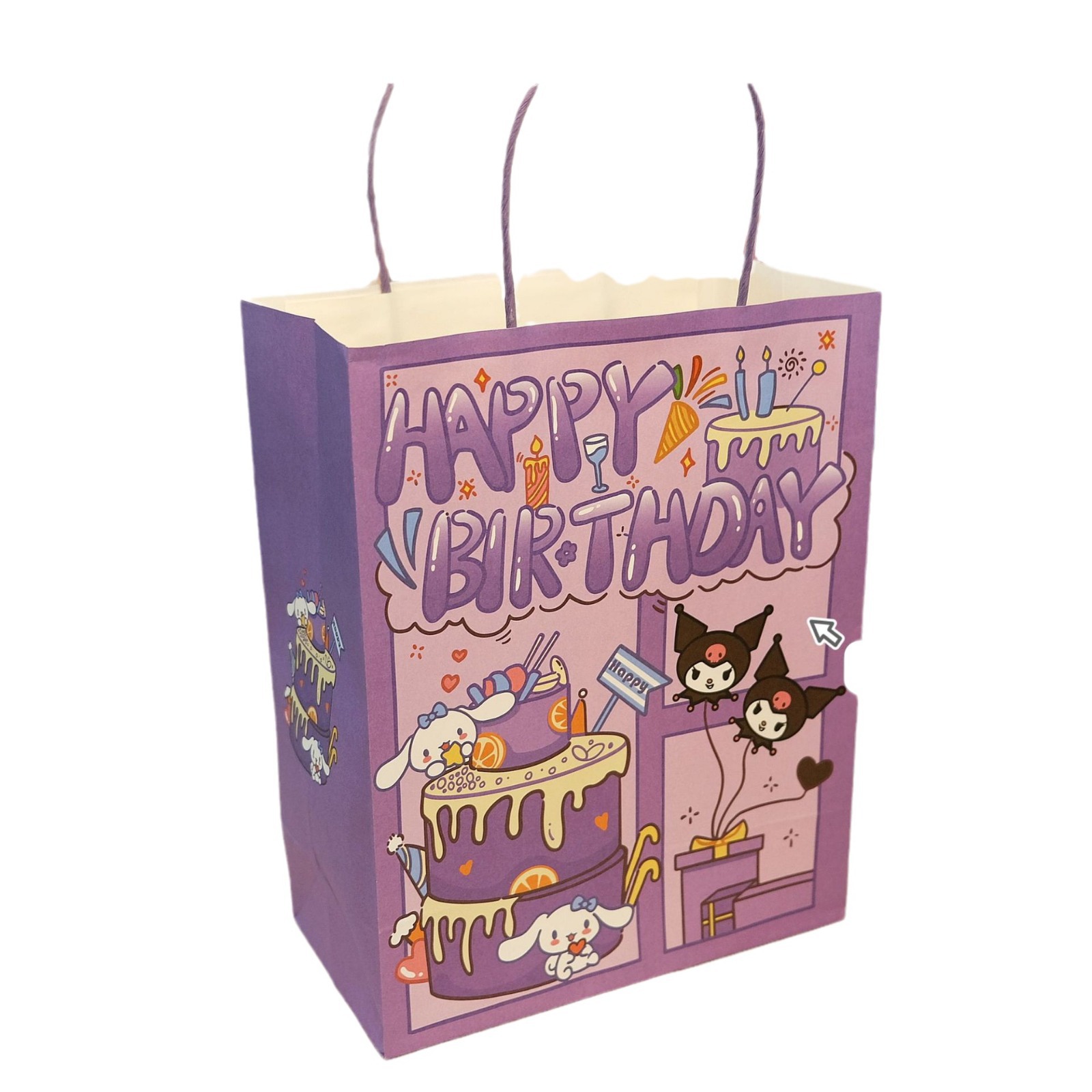 Cartoon Birthday Gift Bag Children's Small Gift Bag Advanced Sense Gift Bag Students Friends Gift Kraft Paper Bag