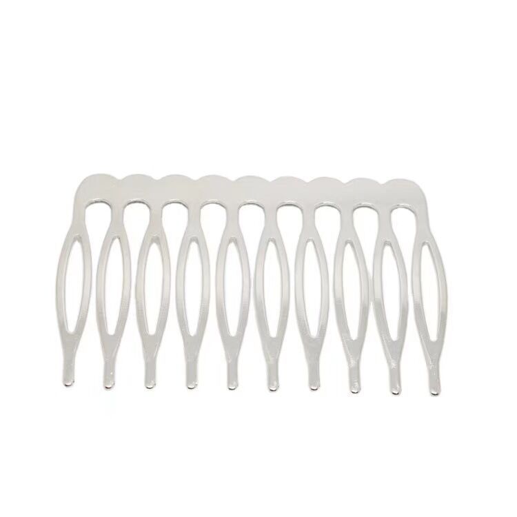 Korean antique style bride gold and silver 5/8/10 tooth iron piece comb DIY handmade hair comb hairpin headwear accessories