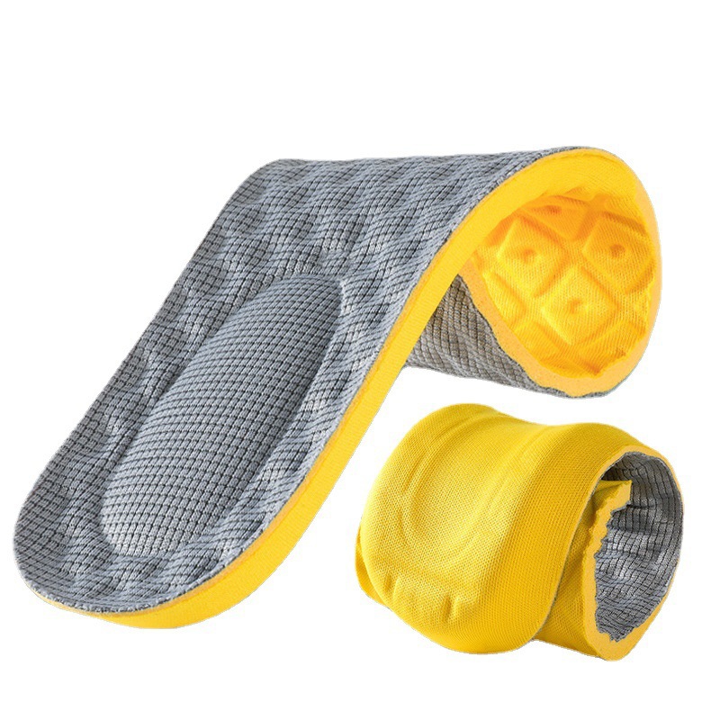 Insoles Summer Long Standing Not Tired Soft Pu Men's Sports Insoles Soft Bottom Anti-odor Sweat Insoles for Men and Women