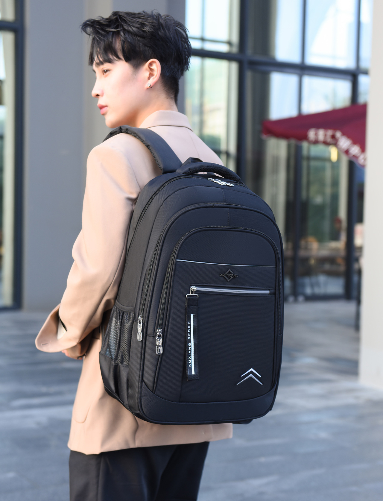 Backpack Men's and Women's Large Capacity Business Travel Bag Computer Backpack Fashion Trend Junior High School High School College Student Schoolbag
