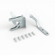 Small lock with rope silver galvanized long style