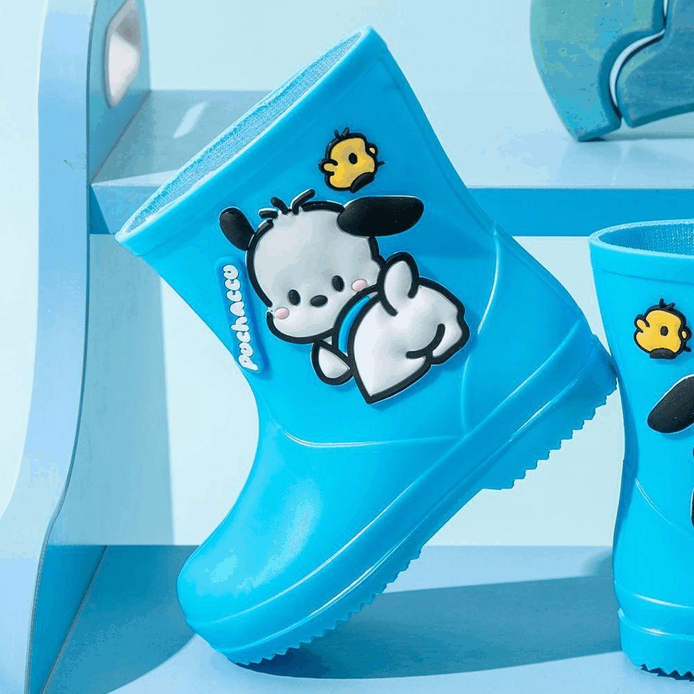 Children's cute rain boots baby water shoes cartoon overshoes waterproof non-slip cross-border 1-7 children's rain boots toddler rubber shoes