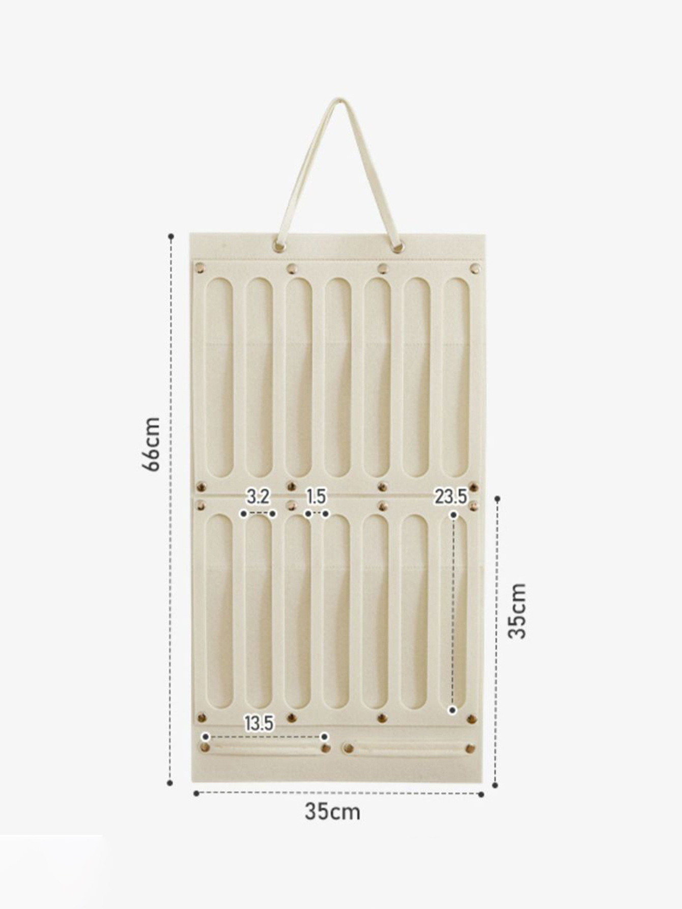 Felt Hair Accessories Storage Bag Hair Card Headwear Wall Hanging Storage Artifact Hair Ring Head Rope Wall Hanging Girls' Accessories Storage Rack