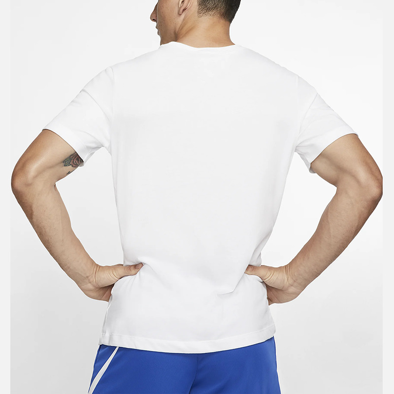 Summer plus size Ice Silk Short-sleeved T-shirt Men's Quick-drying Clothes Breathable Thin Running Training Fitness Sports T-shirt Plus Size