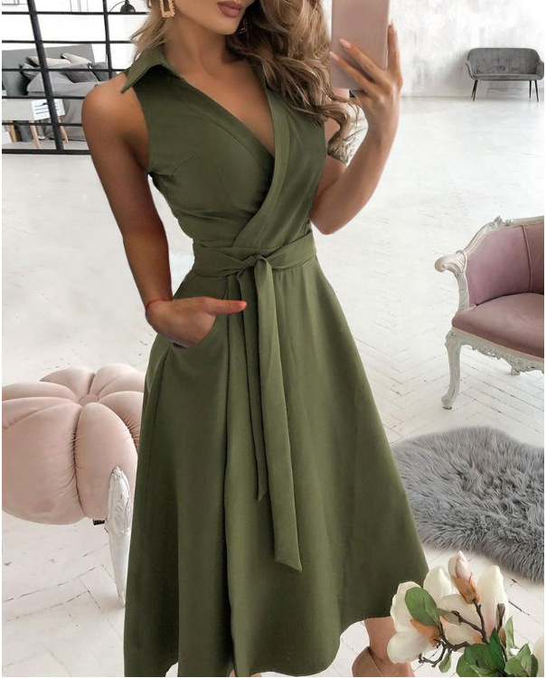 2021eBay AliExpress WISH explosions spring and summer fashion long sleeve V-neck printed hip dress women's clothing