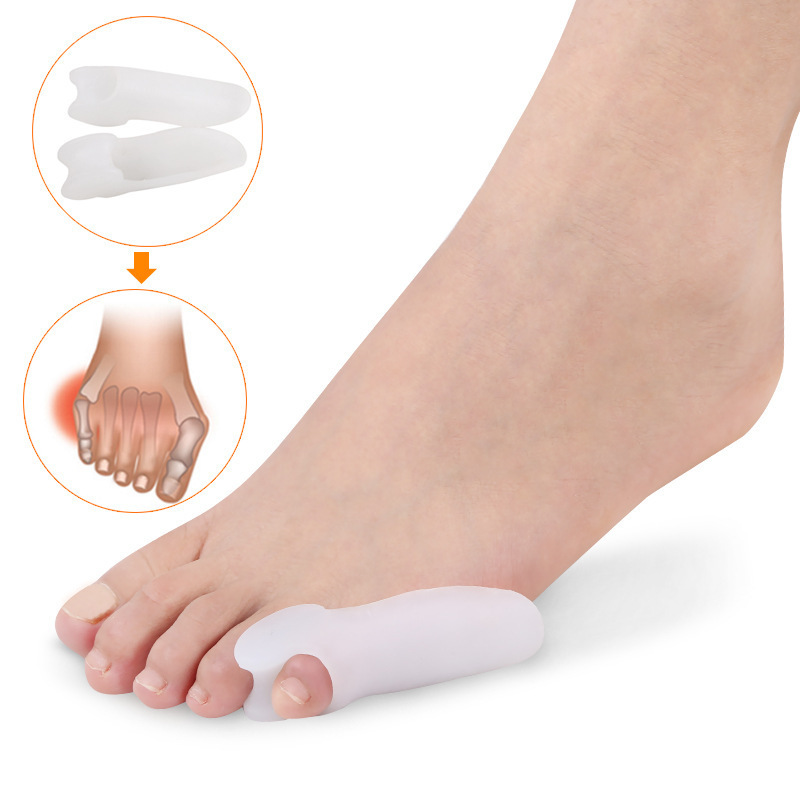 Single-hole toe separator small thumb protective sleeve sebs silicone small toe toe separator hallux valgus corrector