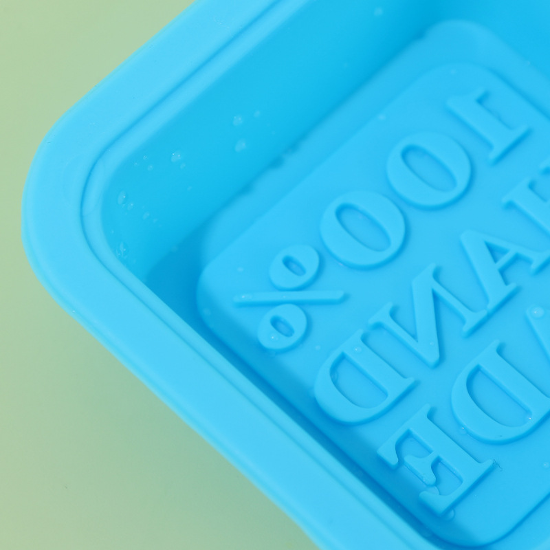 Factory direct supply wholesale silicone handmade soap mold 100% word mold DIY cold soap mold baking mold