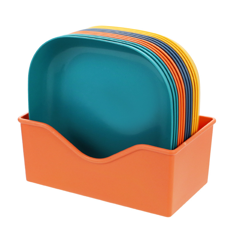 Factory direct selling garbage dish bone dish household bone dish bone dish creative plastic dish small plate with base