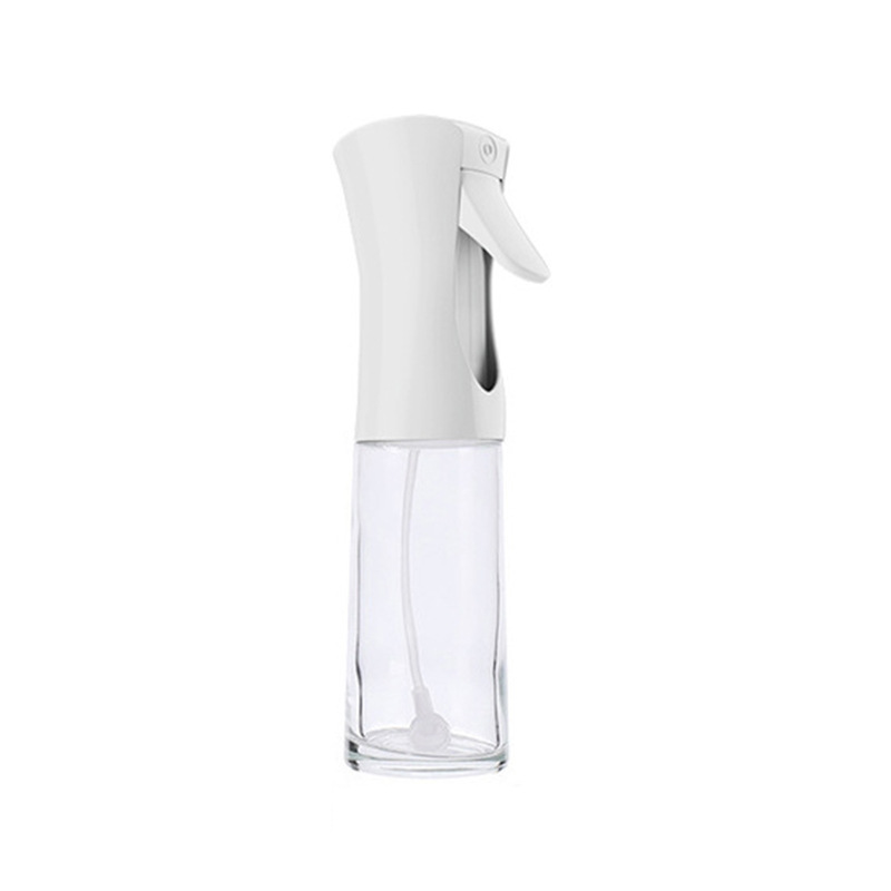 Kitchen glass oil spray bottle household barbecue cooking oil glass bottle air fryer press atomization glass oil spray pot