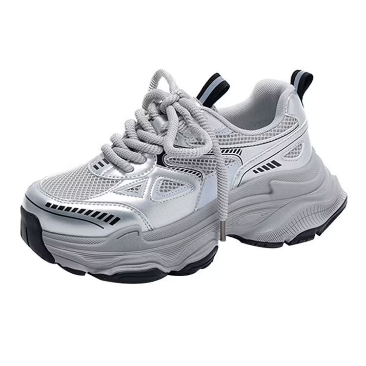Popular Torre Shoes Women's Spring and Summer 2025 New Thick Sole Increased Mesh Breathable All-match Lightweight Sports Casual Shoes