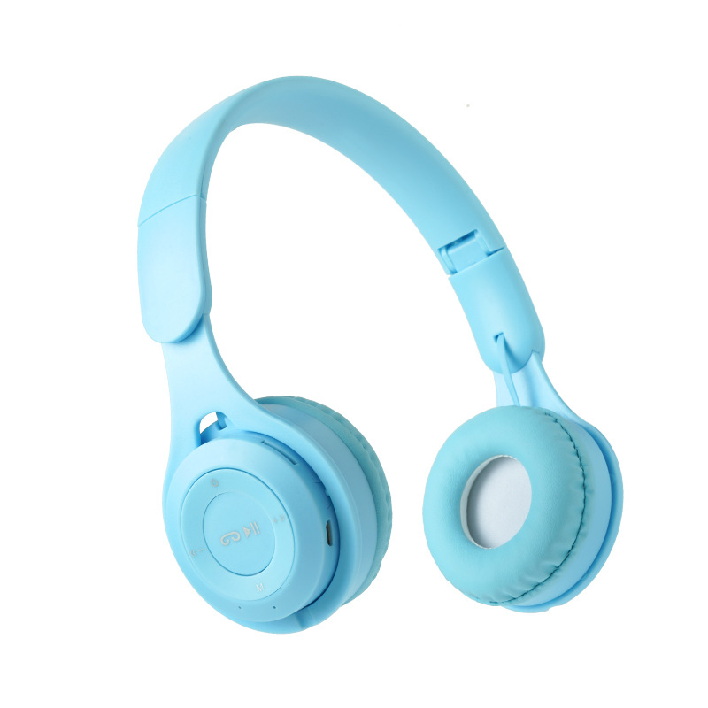 Cross-border New Y08 Headset Foldable Wireless Card Macaron Cute Card Fashion Student Bluetooth Headset