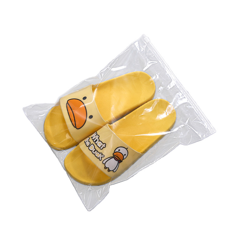 PE transparent shoes storage bag shoes dust bag travel zipper bag waterproof moisture-proof sealed bag shoe cover shoe bag