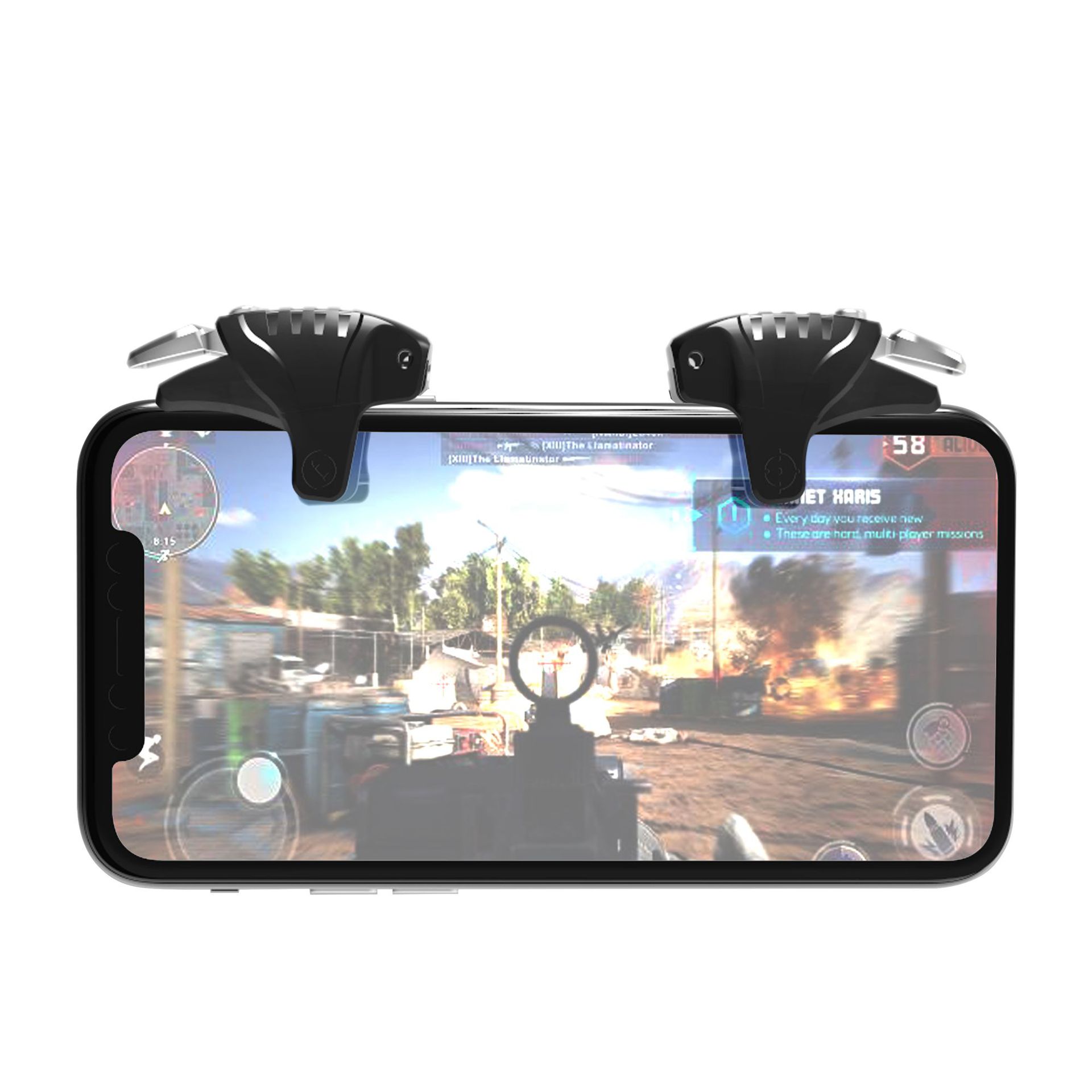 New G15 pulse burst chicken eating artifact auxiliary mobile phone chicken eating button two-in-one set game handle