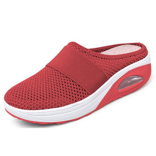 Foreign Trade Women's Shoes Cross-border 2021 Summer European and American New Women's Slippers Baotou Large Size Thick Bottom Half-drag Women