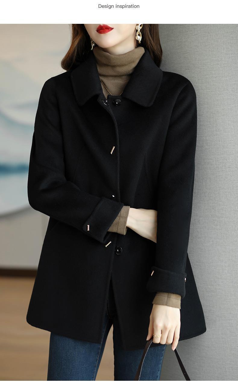 New Women's Fashion Small Casual Slim Versatile High-end Cotton Wool Coat Trendy Jacket_voghion.com