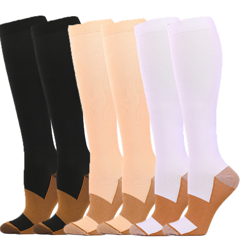 Cross-border Amazon outdoor sports compression socks fitness nylon elastic socks stockings calf socks women compression socks men