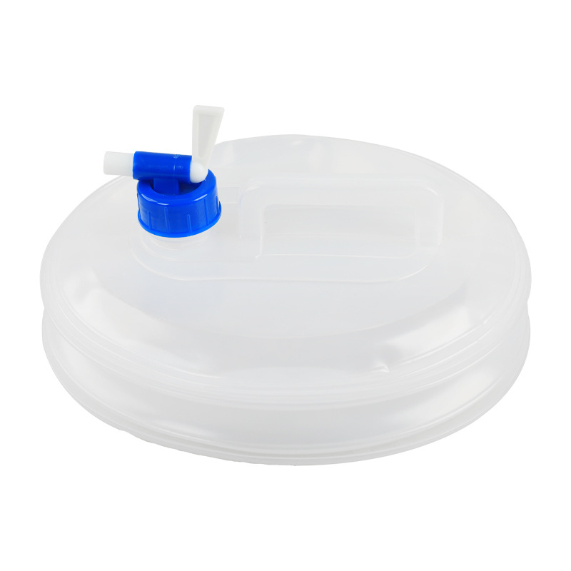 Outdoor portable water storage bucket 10L 15L folding bucket water bag travel picnic water intake container food grade PE