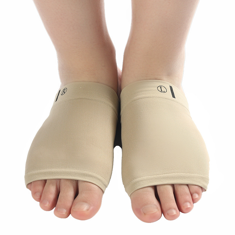Factory spot Lycra high elastic foot arch collapse support foot pad flat foot correction triangle Oval foot socks cover