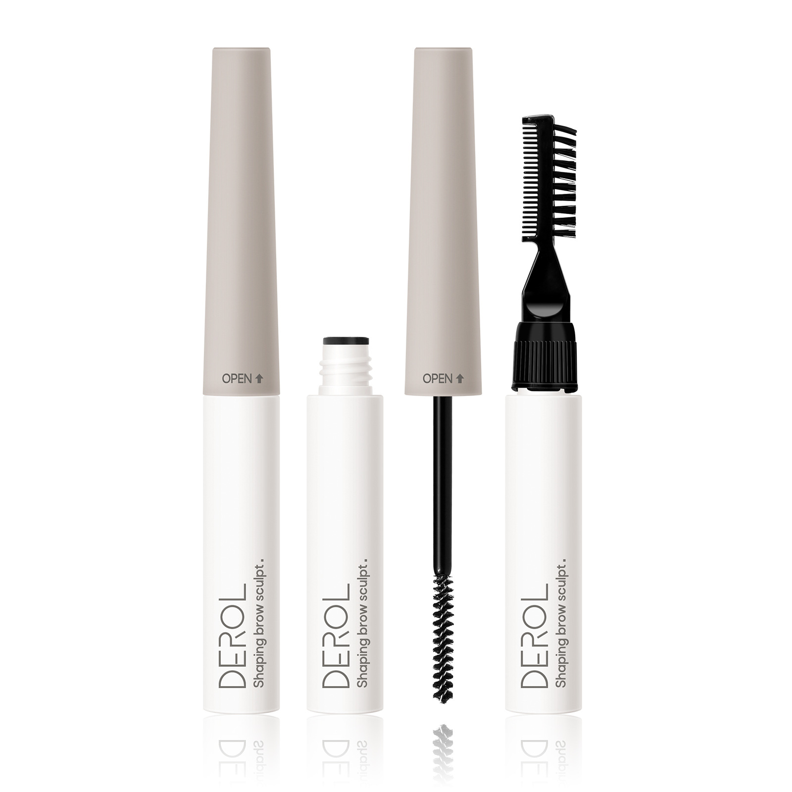 Cross-border DEROL strong eyebrow styling glue Natural Wild Eyebrow Liquid multifunctional brush eyebrow soap eyebrow styling cream