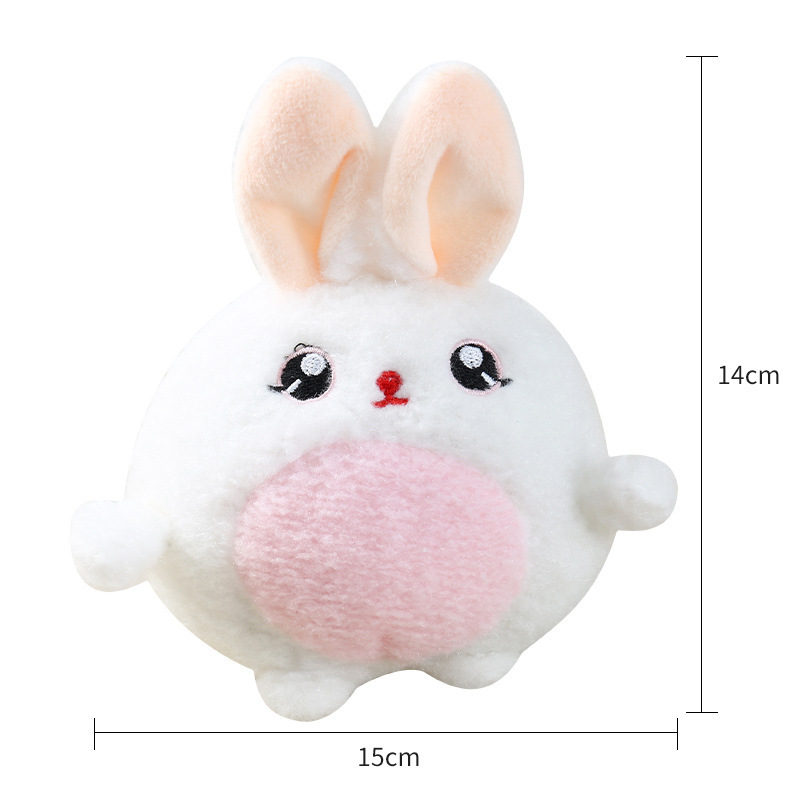 Baby rabbit pendant pink cute bunny Plush Backpack keychain Internet celebrity plush birthday small gift wholesale