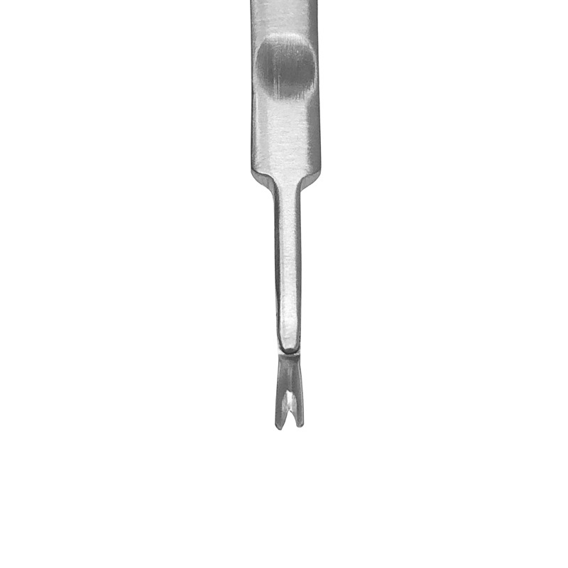 Stainless steel touch welding stun leather fork nail repair dead skin nail beauty tool calluses push knife big stone dead Skin Fork
