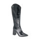 Women's knee-length boots, pointed toe chunky heel riding boots, Chelsea V-mouth thin boots, autumn and winter 2023