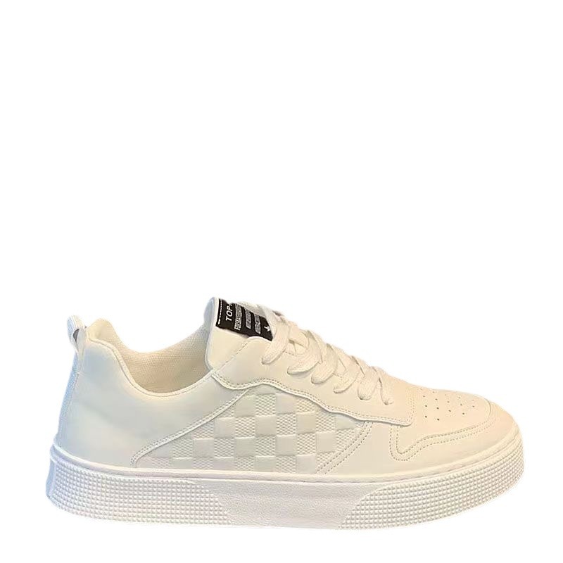 Summer Men's Shoes New Breathable White Shoes Men's Korean Style Trendy All-match Thick-soled Sports Casual Sneakers Trendy Shoes