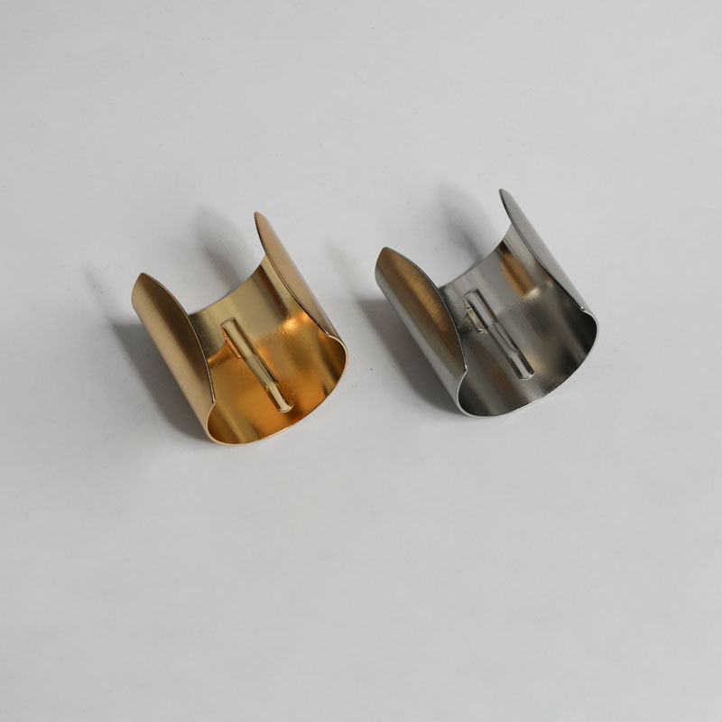 Japanese style hair hook metal style brushed ponytail hook rope pin gold silver cold style high-grade hair buckle jewelry