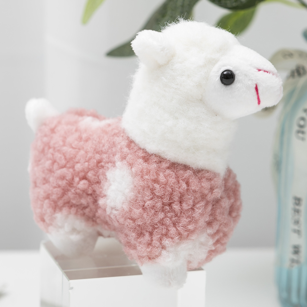 Soft Cute Alpaca Plush Keychain Small Pendant Bag Hanging Doll Small Gift Birthday Gift