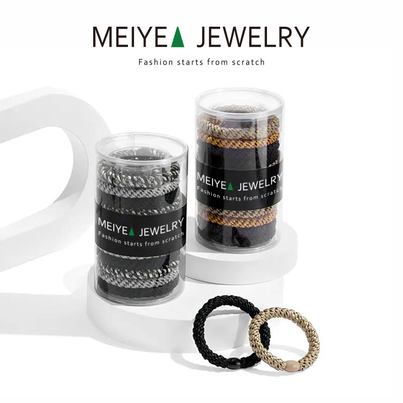 [15 Pack] Tennis Goddess with high elastic ponytail hair ring does not hurt hair rope ponytail hair simple hair rope