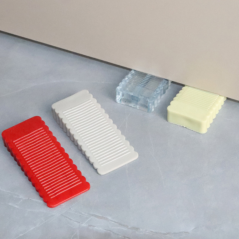 Household door stopper silicone non-perforated door stopper windproof anti-collision transparent door stopper safety door card door stopper