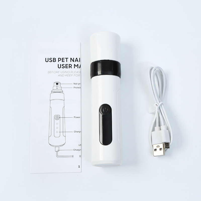 Pet electric nail grinder cat dog nail clippers knife pliers USB electric pet nail clippers nail grinder