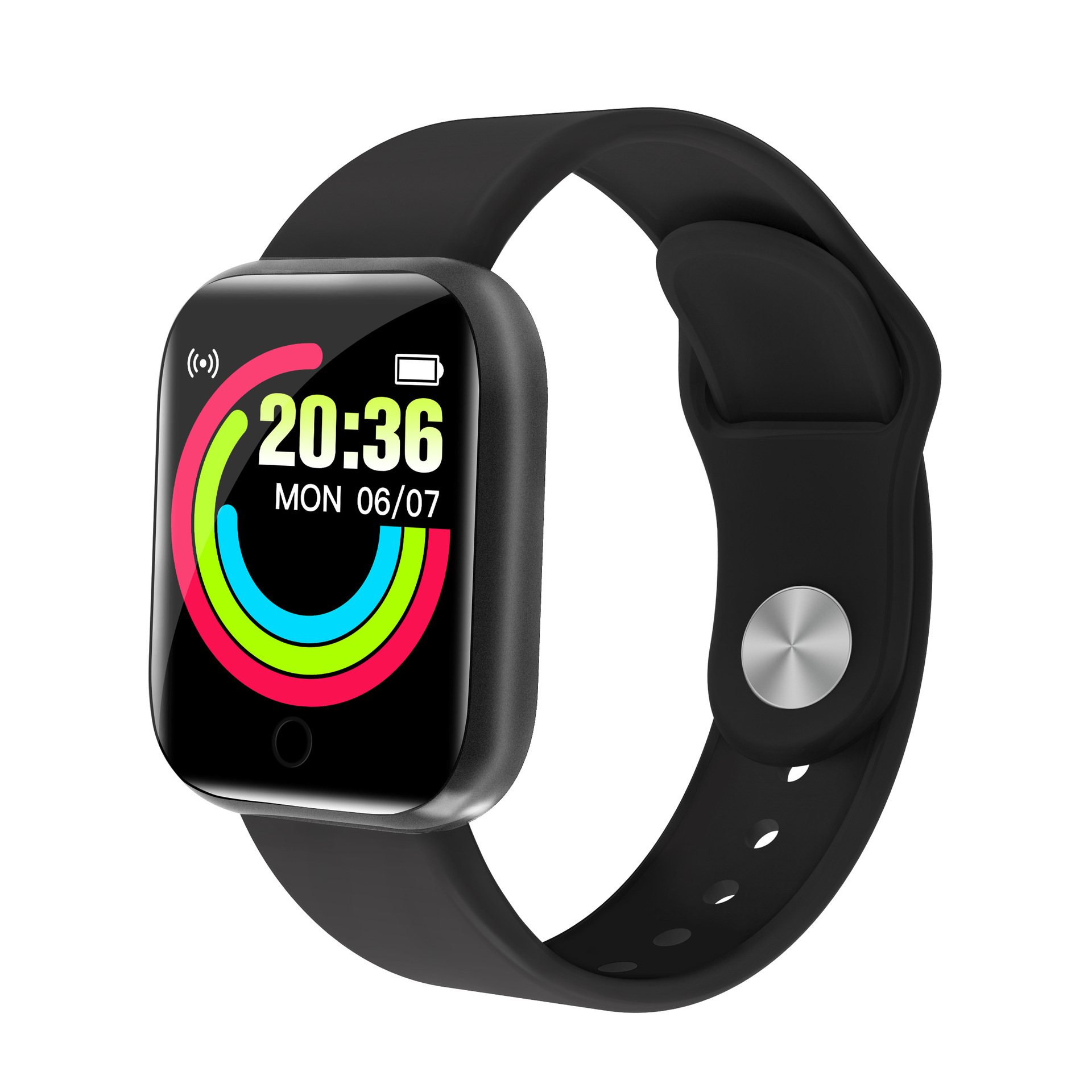 Y68 Color Screen Smart Bracelet Sports Bluetooth Electronic Heart Rate Bracelet Blood Oxygen Blood Pressure Health Monitoring Gifts Cross Border