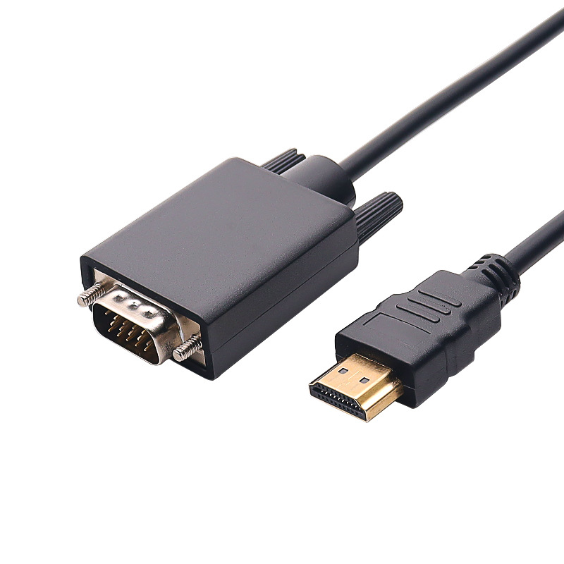 HDMI to VGA adapter cable with chip hdmi to vga computer notebook monitor projector conversion cable