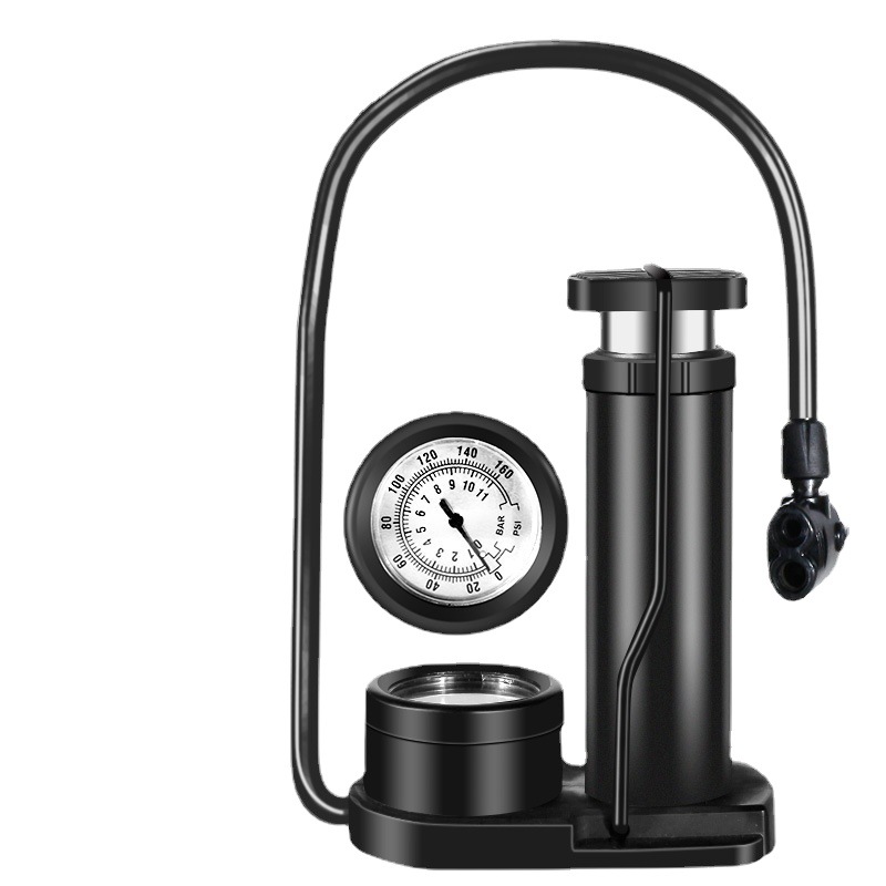 Foot pedal pump high pressure Mini Portable bicycle electric motorcycle household foot pressure air pump