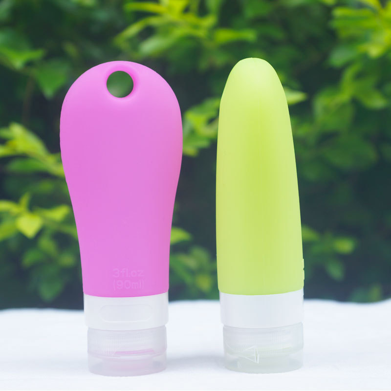 Silicone sub-bottle squeeze soft lotion bottle convenient empty bottle wash bath suit travel storage bottle