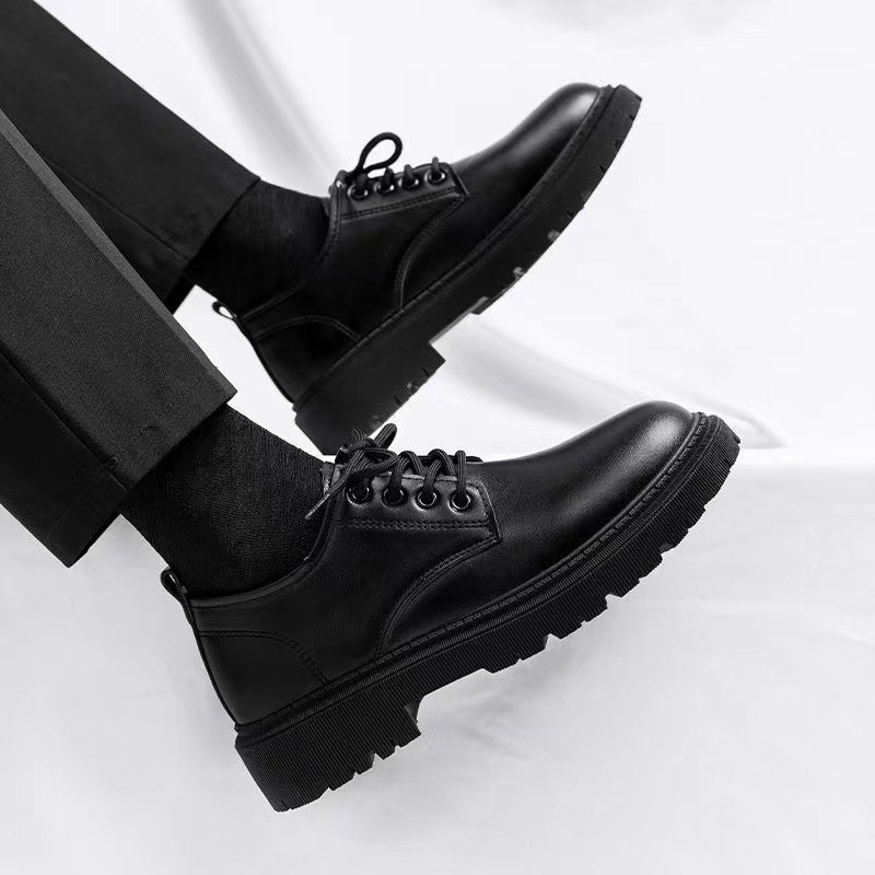 Leather shoes men's soft bottom wide feet comfortable super soft workwear fashionable shoes popular breathable bridesmaid leather shoes hotel work shoes men