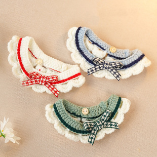 Hand-woven cat collar kitten dog scarf necklace cat collar saliva towel accessories pet collar wholesale