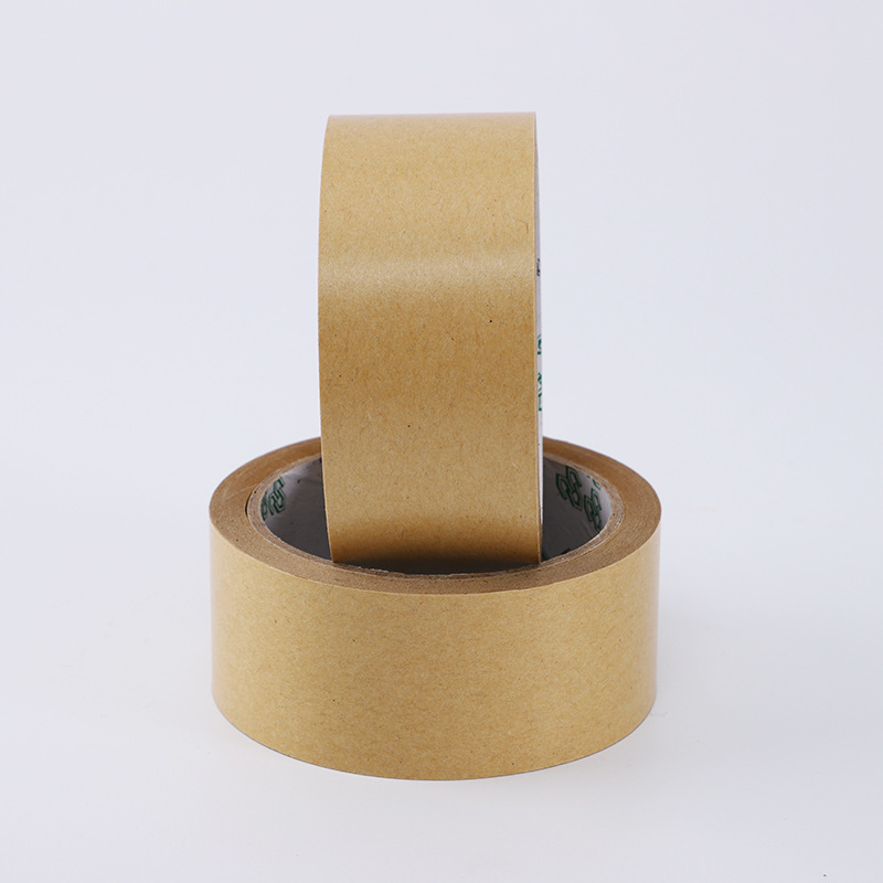 Environmental protection kraft paper tape degradation matte kraft leather tape can be written self-adhesive paper tape packaging kraft sealing glue