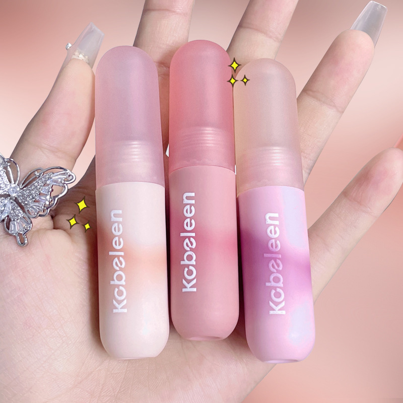Kobeleen small paintball small colorful egg nude lip mud Lip Glaze Matte Lip gloss student lipstick lip glaze wholesale cross-border