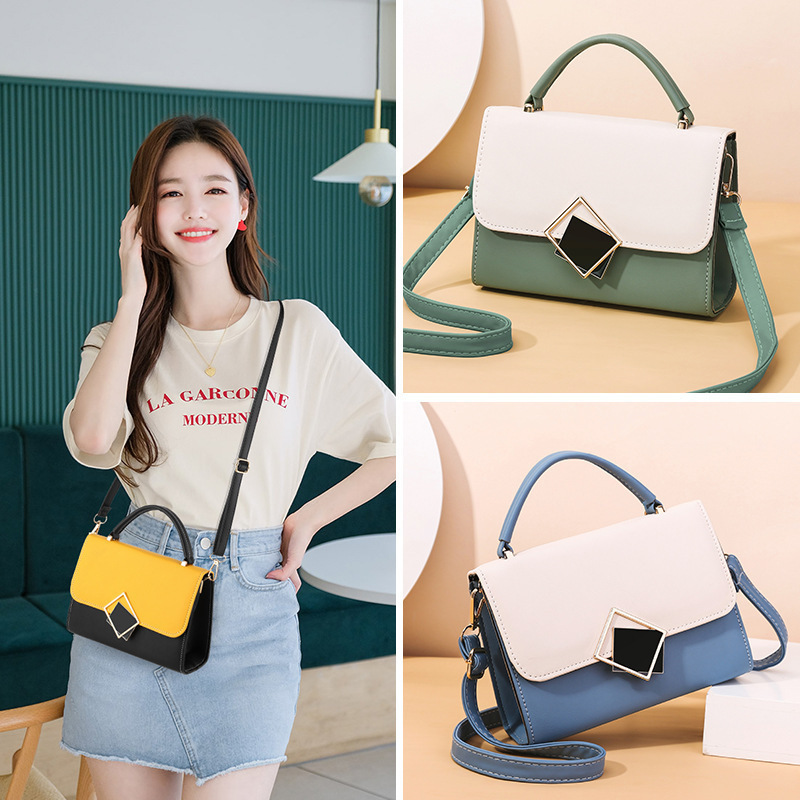 Color matching small square bag special offer cheap factory direct supply cute sweet new foreign trade cross-border internet celebrity shoulder messenger bag