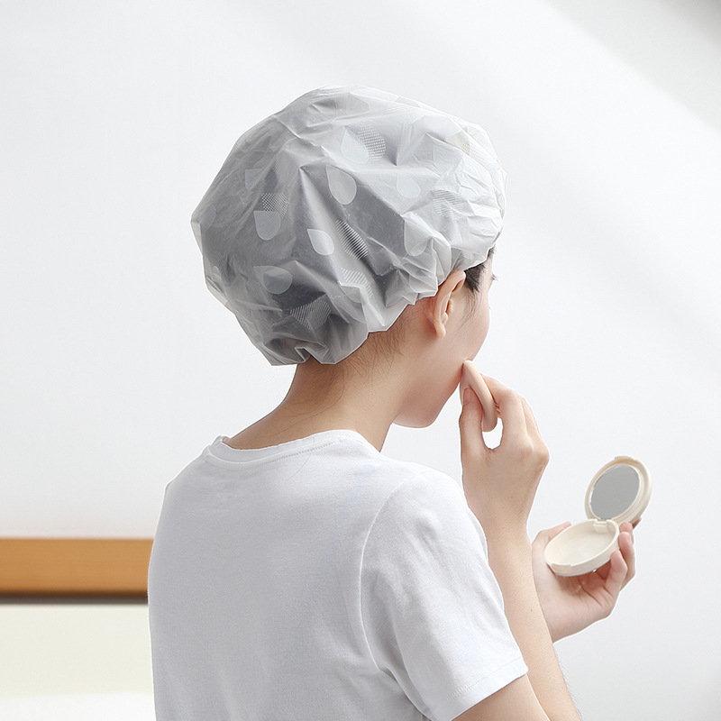 Shower hair cover oil-proof hair cap waterproof shower cap hair cover elastic mouth thickened Hotel Hotel hotel hair dye hair treatment oil bath