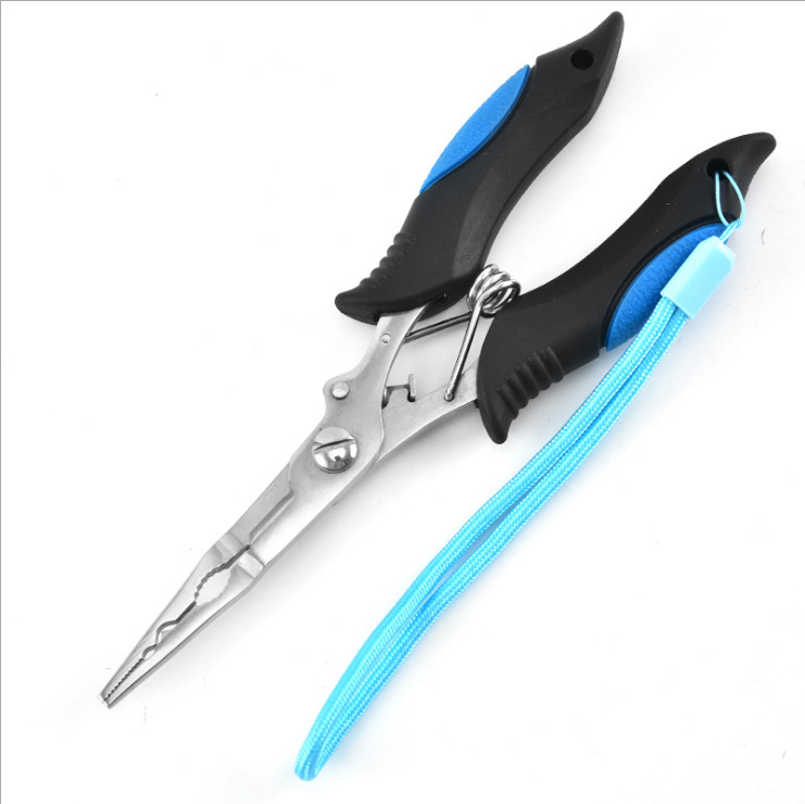 Stainless steel multi-function pointed mouth fishing tongs fishing line scissors fishing tongs quality outdoor fishing gear